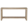 Pira Console Table with Open Shelf | Curved Legs | Mango Finish Wood 64"