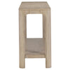 Pira Console Table with Open Shelf | Curved Legs | Mango Finish Wood 64"
