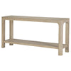 Pira Console Table with Open Shelf | Curved Legs | Mango Finish Wood 64"