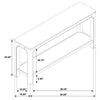 Pira Console Table with Open Shelf | Curved Legs | Mango Finish Wood 64"