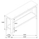 Pira Console Table with Open Shelf | Curved Legs | Mango Finish Wood 64"