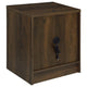 Park Nightst& | 2 Drawers | LED Light & USB Ports | Dark Pine Brown Wood