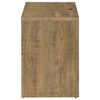 Park Nightst& | 2 Drawers | LED Light & USB Ports | Mango Brown Finish