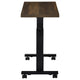 Park C-Shape Mobile Overbed Table | Steel Base | Dark Pine Brown 28-40"