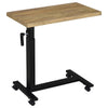 Park C-Shape Mobile Overbed Table | Steel Base | Mango Brown 28-40"