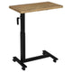 Park C-Shape Mobile Overbed Table | Steel Base | Mango Brown 28-40"