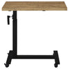 Park C-Shape Mobile Overbed Table | Steel Base | Mango Brown 28-40"