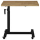 Park C-Shape Mobile Overbed Table | Steel Base | Mango Brown 28-40"