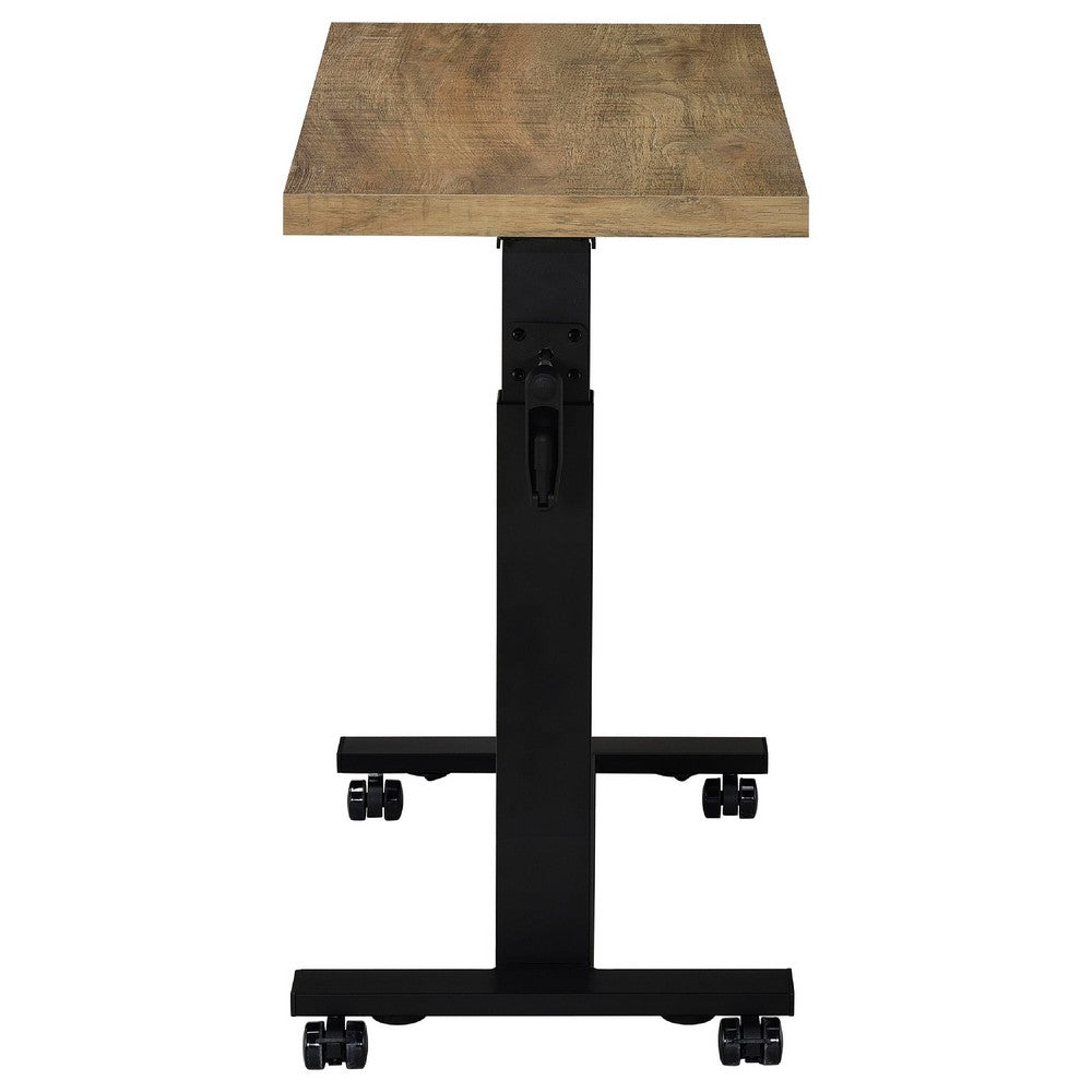 Park C-Shape Mobile Overbed Table | Steel Base | Mango Brown 28-40"