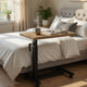 Park C-Shape Mobile Overbed Table | Steel Base | Mango Brown 28-40"