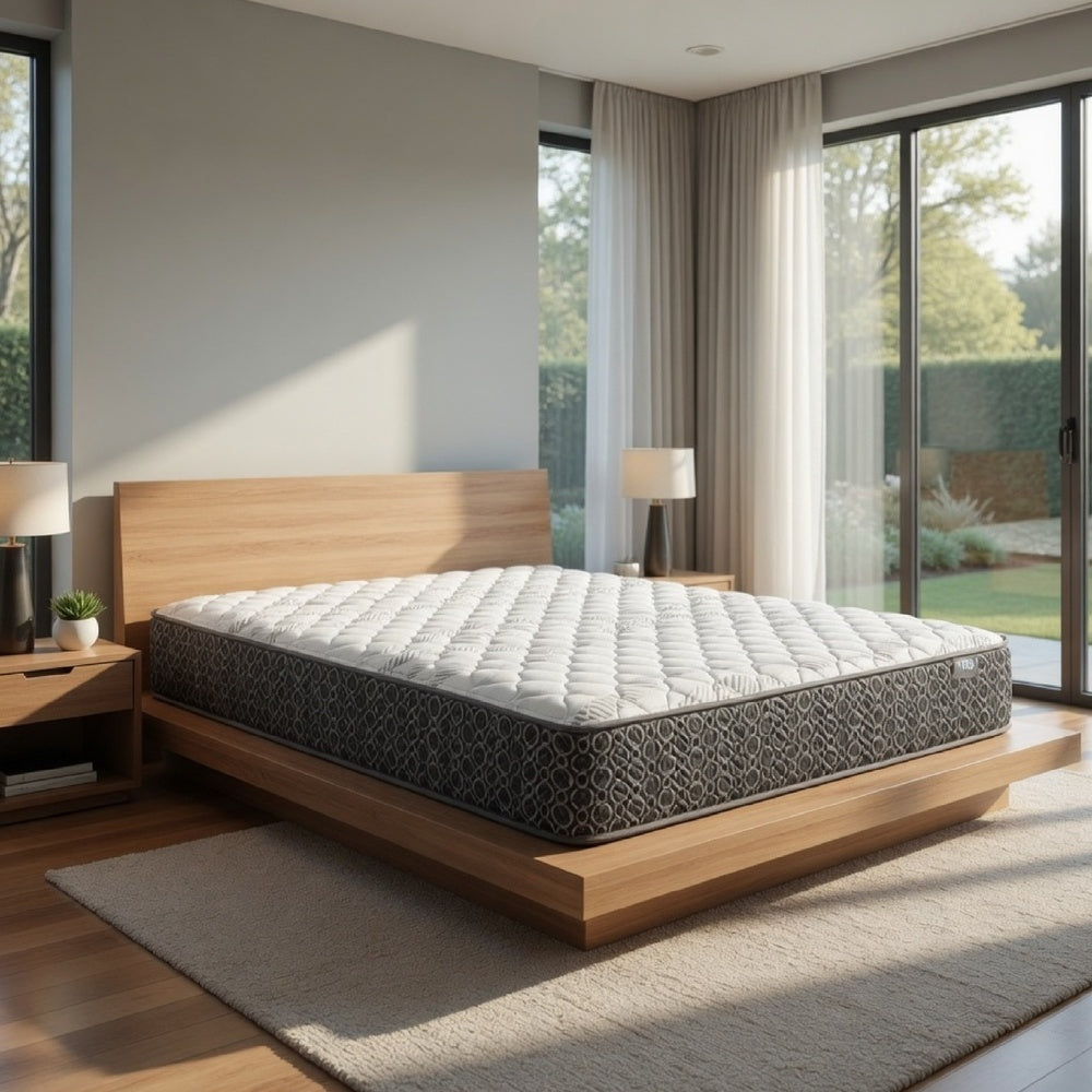 Ayes Hybrid King Mattress | Tight Top | Tencel Blend Cover | White 11"
