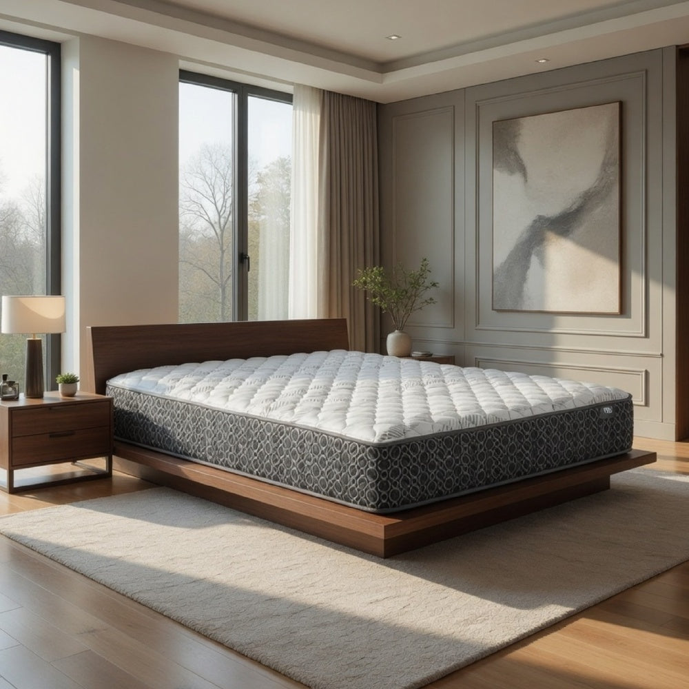 Ayes Hybrid King Mattress | Tight Top | Tencel Blend Cover | White 11"