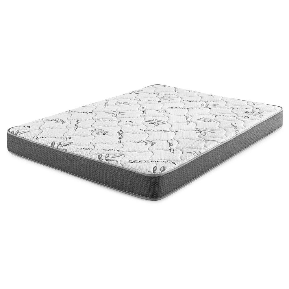Nyon Queen Mattress | Quilted Foam Core | Tight Top | White Bamboo Cover 7"