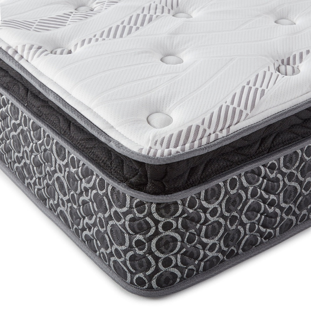 Ayes Hybrid Full Mattress | Pillow Top | Quilted Tencel Cover | White 11"