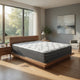 Somy Full Mattress | Pillow Top | Gel Memory Foam | White Bamboo Cover 13"