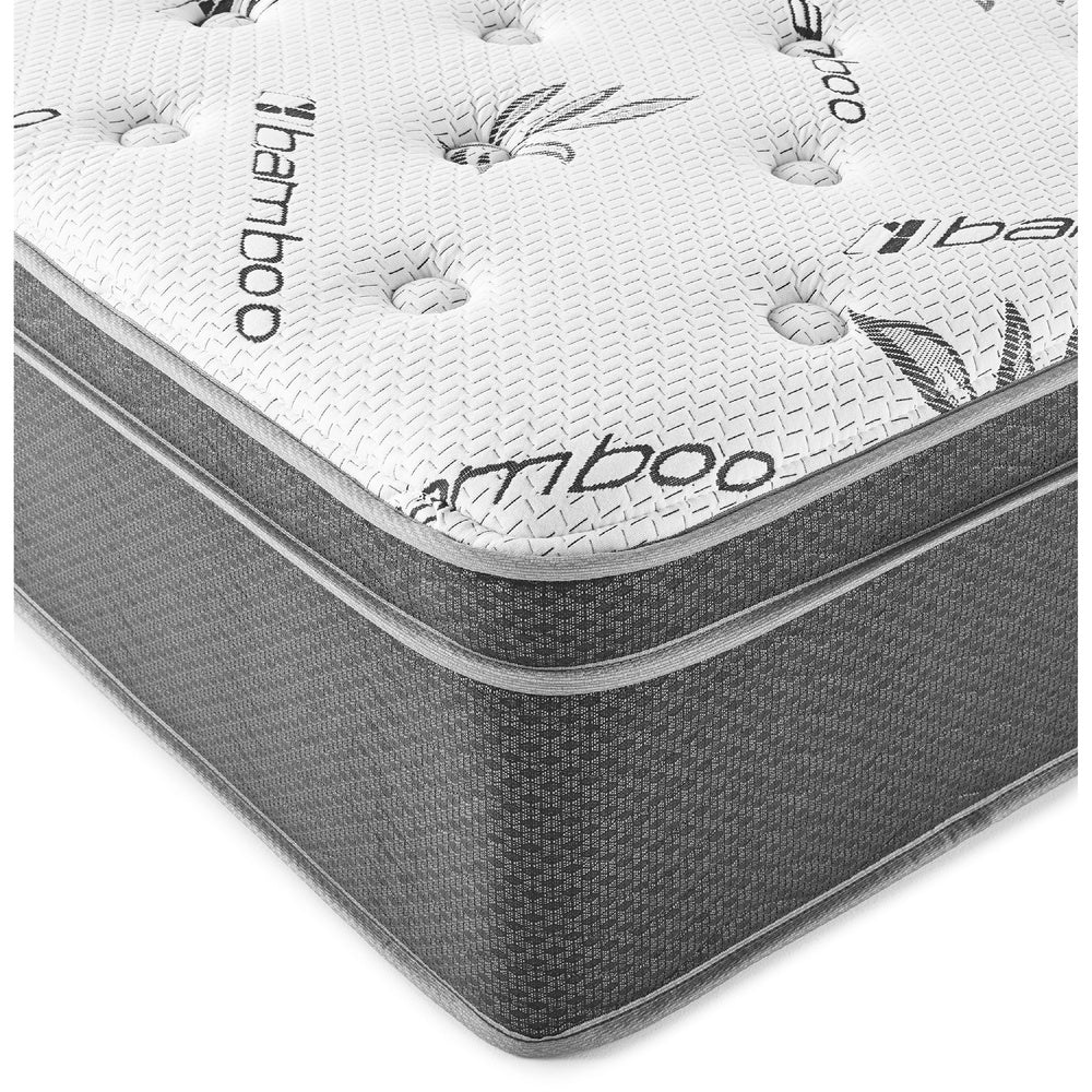 Somy Queen Mattress | Pillow Top | Gel Memory Foam | White Bamboo Cover 13"