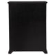 Umer Tall Dresser Chest | 6 Drawers | Round Knobs | Plinth Base | Black Wood