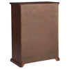 Umer Tall Dresser Chest | 6 Drawers | Plinth Base | Cappuccino Brown Wood
