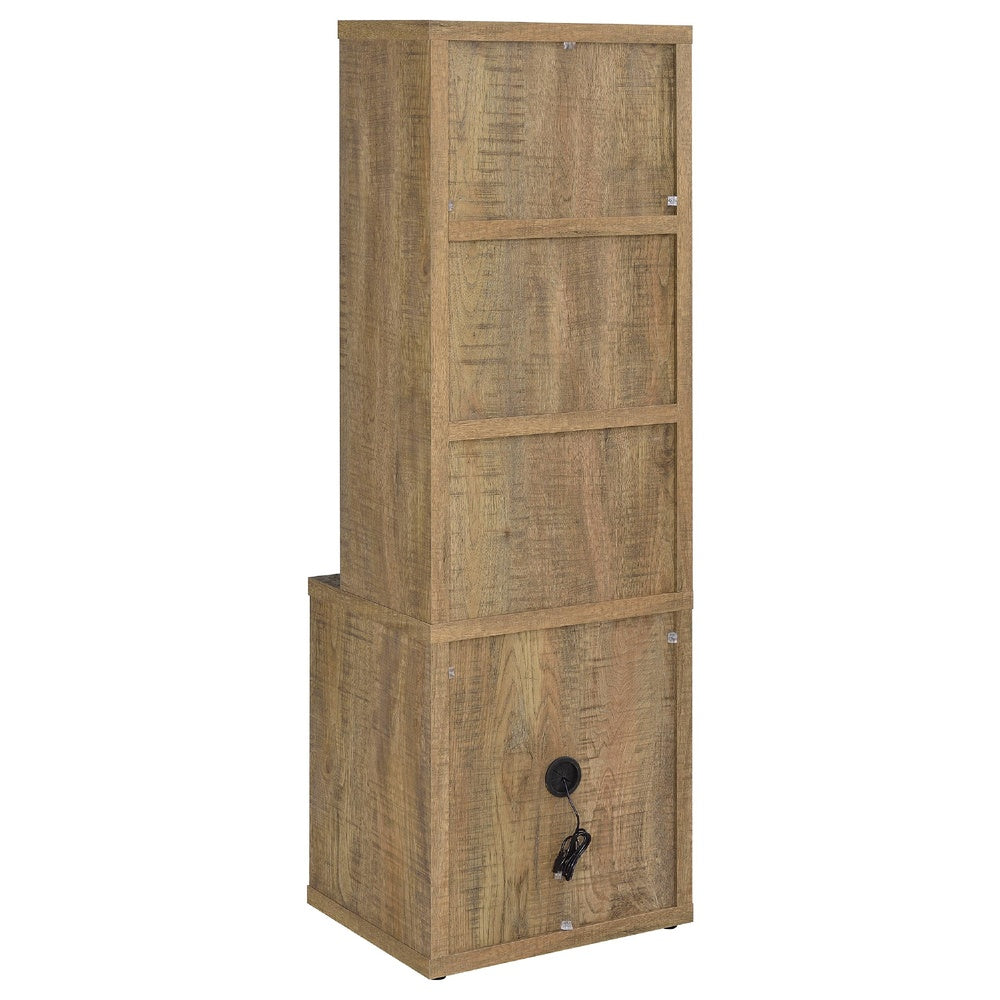 Park Bookcase with 3 Open Shelves | 2 Drawers | 61" Natural Brown