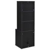 Park Bookcase with 3 Open Shelves | 2 Drawers | 61" Black Wood