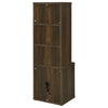 Park Bookcase with 3 Open Shelves | 2 Drawers | 61"  Dark Pine Brown