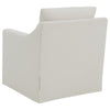 Jira Swivel Accent Sofa Chair with Sloped Arms | Beige Upholstery