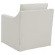Jira Swivel Accent Sofa Chair with Sloped Arms | Beige Upholstery