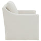 Jira Swivel Accent Sofa Chair with Sloped Arms | Beige Upholstery