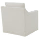 Jira Swivel Accent Sofa Chair with Sloped Arms | Beige Upholstery