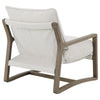 Gina Accent Chair | Beige Boucle Upholstered Cushion | Ash Brown Wood