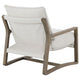 Gina Accent Chair | Beige Boucle Upholstered Cushion | Ash Brown Wood