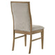 Amity Dining Chair Set of 2 | Beige Textured Fabric | Natural Rubberwood
