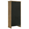 Amity Tall Display Cabinet | 2 Glass Door | Closed Cabinet | Brown 77"