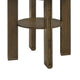 Clera Round Counter-Height Table | Open Shelf | Brown Rubberwood 47"