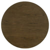 Clera Round Counter-Height Table | Open Shelf | Brown Rubberwood 47"
