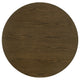 Clera Round Counter-Height Table | Open Shelf | Brown Rubberwood 47"