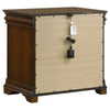 Gravis Nightst& with 3 Drawers | Classic Crown Moldings | Cherry Brown 28"