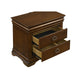 Gravis Nightst& with 3 Drawers | Classic Crown Moldings | Cherry Brown 28"