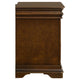 Gravis Nightst& with 3 Drawers | Classic Crown Moldings | Cherry Brown 28"