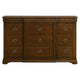 Gravis Wide Dresser Chest | 9 Drawers & 2 Hidden Drawers | Cherry Brown