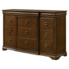 Gravis Wide Dresser Chest | 9 Drawers & 2 Hidden Drawers | Cherry Brown