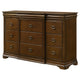 Gravis Wide Dresser Chest | 9 Drawers & 2 Hidden Drawers | Cherry Brown