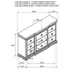 Gravis Wide Dresser Chest | 9 Drawers & 2 Hidden Drawers | Cherry Brown