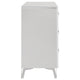 Ivana 63" Wide Dresser with 6 Drawers | Geometric Front | White Wood