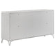 Ivana 63" Wide Dresser with 6 Drawers | Geometric Front | White Wood