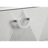 Ivana 63" Wide Dresser with 6 Drawers | Geometric Front | White Wood