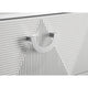 Ivana 63" Wide Dresser with 6 Drawers | Geometric Front | White Wood