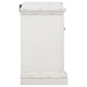 Jenie Nightst& | 2 Drawer & USB Port | Vintage White Wood 32"