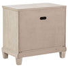 Kylie Nightst& with 2 Drawers | Tapered Legs | Washed Oak Wood 27"