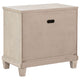 Kylie Nightst& with 2 Drawers | Tapered Legs | Washed Oak Wood 27"